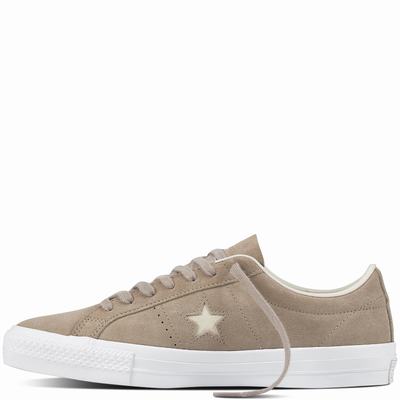 Converse One Star Pro Cf Suede Low Tops Mens - White Shoes (610BLAGV)